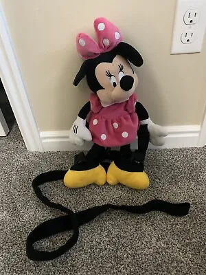 GOLD BUG Minnie Mouse Backpack Toddler Harness Leash Safety Disney Pink Dress • $50