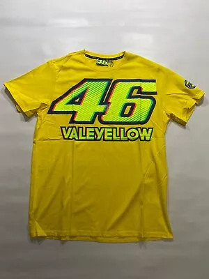 Valentino Rossi Vale Yellow VR46 Mens Yellow Moto GP T-Shirt - Medium • £14.99