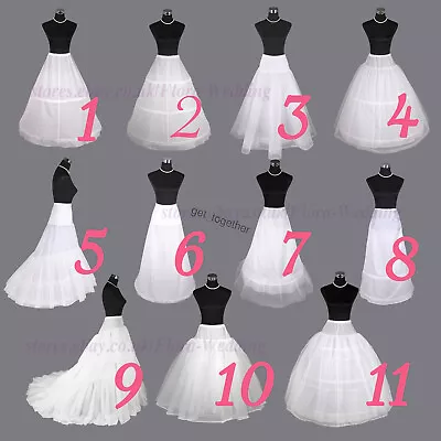 Wedding Petticoat/Bridal Hoop Crinoline/Prom Underskirt/ Skirt WAIST(50-100CM) • £5.99