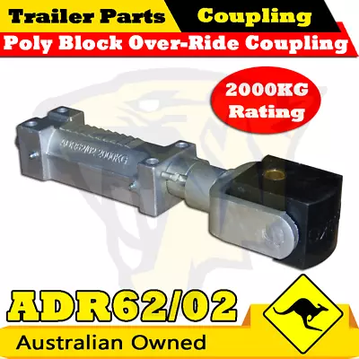 $136 • Buy Superior Poly Block Override Coupling Hitch - 2T Rating ADR62/02 - Trailer