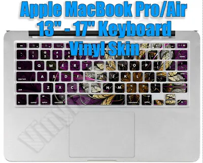 Any 1 Vinyl Decal/Skin For MacBook Pro/Air 13-17  Keyboard (Not 11 ) - Free Ship • $14.99