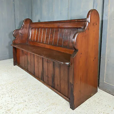 £315 • Buy Wimbledon Bethel Chapel 19th Century Antique Pine Church Chapel Pew Bench