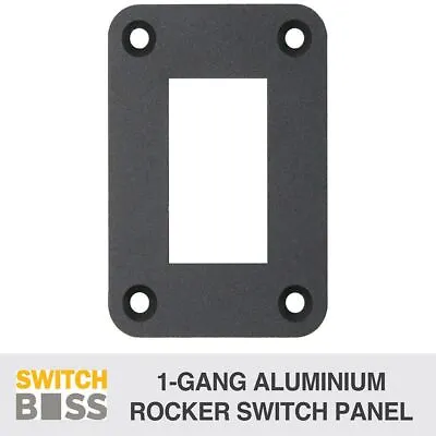 1 Gang Aluminium Alloy Rocker Single Gang Switch Panel - 12v 24v Boat Marine 4x4 • $7