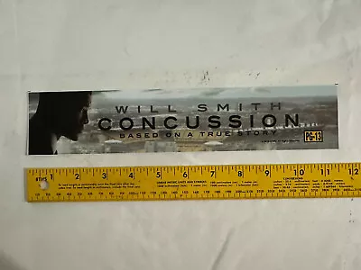 Movie Theater Mylar Poster 2.5.x11.5 Concussion Will Smith  • $7.49