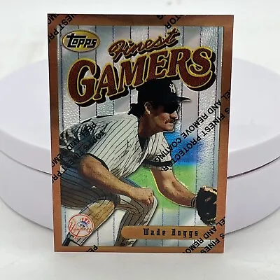 Wade Boggs 1996 Topps Finest Gamers Bronze Refractor #155 Yankees Baseball Card • $2.69