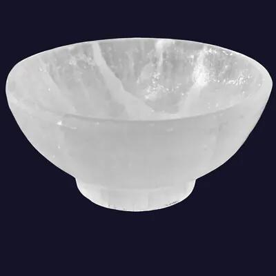 Selenite  Charging  Bowl White Crystal Stone Cup Reiki CHARGED Healing Cleansing • $23.98