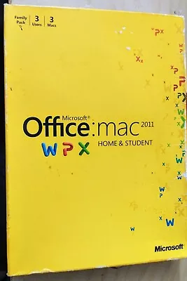 Microsoft Office For Mac Home And Student 2011 (3 Computer/s) • $11.98