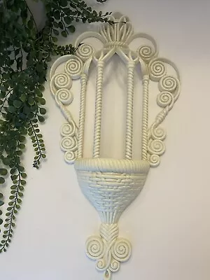 Vintage 1972 Burwood Company Hollywood Regency Style Plastic Wall Pocket Planter • $14