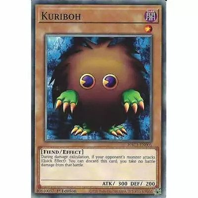 Kuriboh HAC1-EN005 1st Edition Common :YuGiOh Trading Card • £0.99