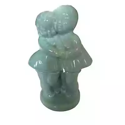 Shawnee Vase Vintage Pottery Children Holding Hands Blue Planter Sweetheart Read • $12.50