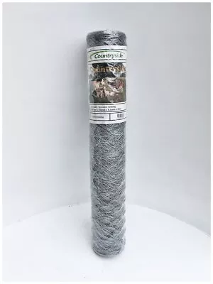 50m Roll Of 90cm (3ft) Tall Galvanised Chicken Wire Fence Netting - 50mm Mesh • £49.99