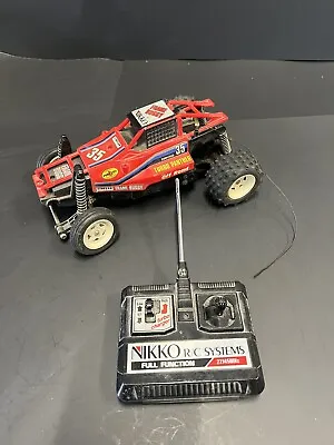 Nikko 1/16 Turbo Panther Frame Buggy VTG 1986 Remote Control UnTested • $29.99