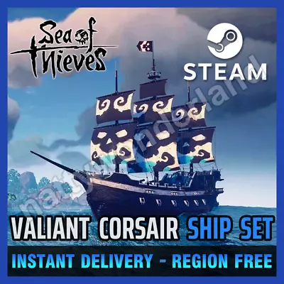 Sea Of Thieves Oreo Valiant Corsair Pack Sails Ship Set Steam PC Rare Bonus DLC • $2.47