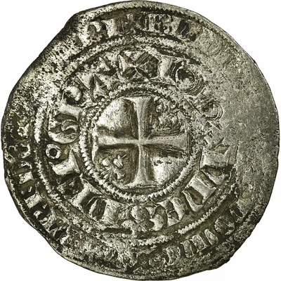 $453.75 • Buy [#496843] Coin, France, Jean II Le Bon, Gros Blanc à La Couronne, 1357, VF(30-35