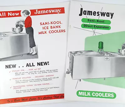 Lot Of 2 Vintage Jamesway Milk Cooler Sani-Kool Dairy Farm Brochure Advertising • $8.49