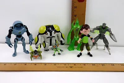 Ben 10 Action Figures Lot Of 7 - BenGrey MatterNanomechCannonboltHaywire Wtr • $39.99