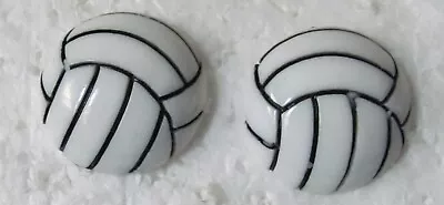 Sport Volleyball 3 D Resin 1  Stud Earrings • $6.99