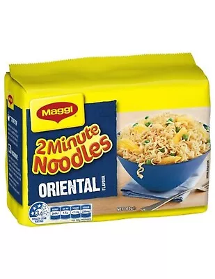 Maggi Oriental 2 Minute Noodles 5 Pack 74gm • $41.95