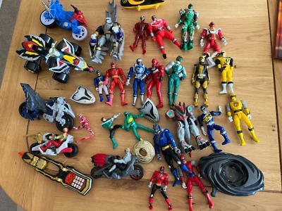 £24.99 • Buy Power Rangers Action Figure Job Lot Clearance Bundle Garden Play Set (Q)