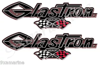 2 Glastron 3D Vintage Boat Stickers. Remastered Stickers For Boat Restoration • $19.95