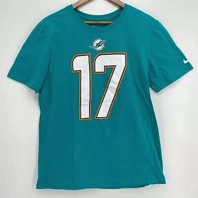 Nike T-Shirt Men's L Blue Miami Dolphins Tannehill #17 NFL Football • $3.39