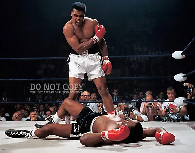 Muhammad Ali Photograph 8 X 10 - Rare 1965 Sonny Liston Knock Out - Poster Print • $14.99