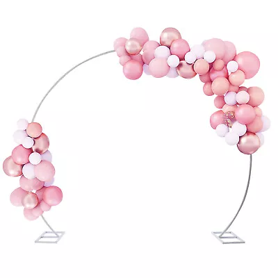 $62 • Buy 8.5ft Round Backdrop Stand Metal Large Circle Balloon Arch Frame Wedding Party 