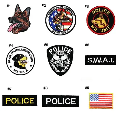 Police K9 SF Dog Unit Patch USA Flag Badge Emblem For DIY Iron On Clothes Jacket • $3.99