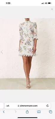 Zimmermann Applique Mini Dress 0p • $500