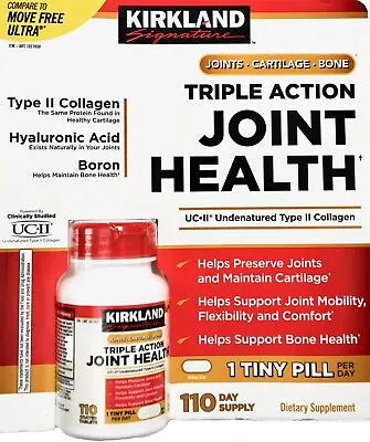 Kirkland Triple Action Joint Health Cartilage Bone Move Free Ultra 110 Tablets • $27.95