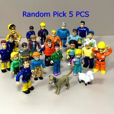 Random Lot 5PCS Fireman Sam Elvis Penny Norman Mike Firefighter PVC Figures Toys • $9.99
