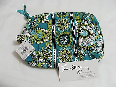 Vera Bradley PEACOCK Medium COSMETIC Case MAKEUP Bag For PURSE Tote BACKPACK NWT • $39.95