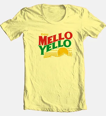 Mello Yello T-shirt Vintage1970's Logo Retro Designed Cotton Graphic Tee • $19.99