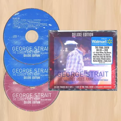 GEORGE STRAIT The Cowboy Rides Away WALMART 2CD+DVD Live From AT&T Stadium  0319 • $96.99