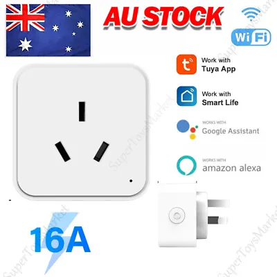 1-4X Wifi Plug Smart AU Socket Switch Outlet Adaptor App Remote For Alexa Google • $21.99