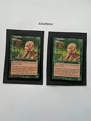 1996 2x °Village Elder° Mirage: Magic The Gathering - Up • $2.29