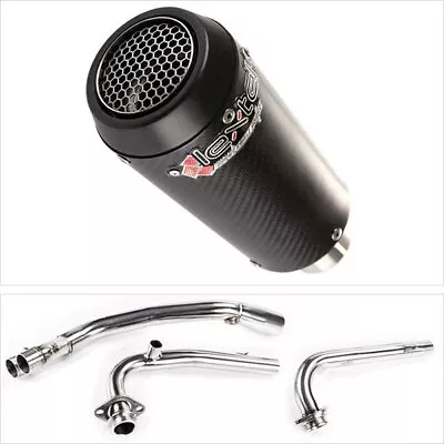 Lextek Exhaust System Stainless Steel 180mm Exhaust For Yamaha T-Max 530 14-16 • $430.44