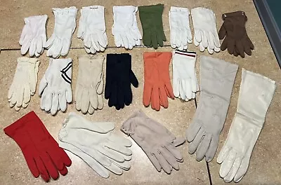 Vintage Lot Of Women’s Gloves 19 Pairs • $19.99