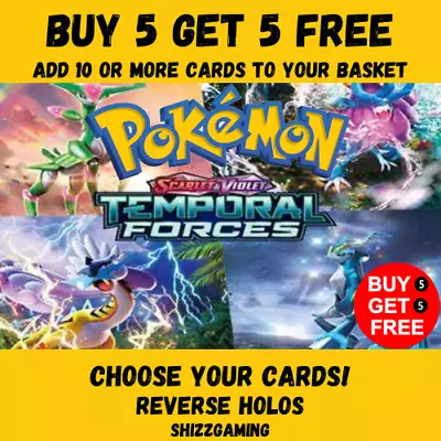 Pokemon Temporal Forces 162/ - Reverse Holos - Choose Your Cards • £0.99