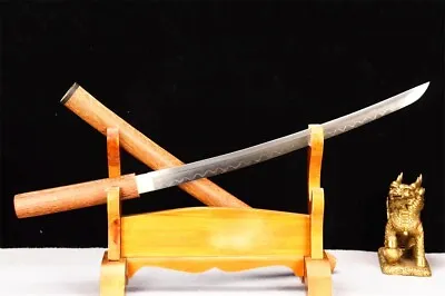 Japanese Ninja Sword Wakizashi Katana Sharp Clay Tempered T10 Steel Blade • $125