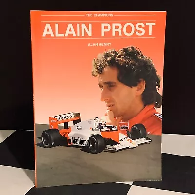 ALAIN PROST KIMBERLEYS GRAND PRIX THE CHAMPIONS GUIDE BOOK 1986 McLAREN MP4 F1 • £10