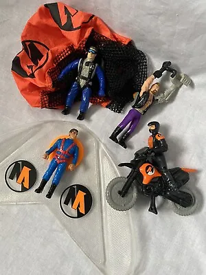 Action Man 4 McDonalds Happy Meal Toys Bundle Figures Motor Bike Parachute 2000 • £9.99