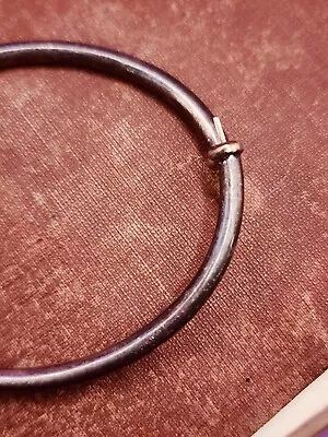 Fine Antique Sterling Silver Bangle Bracelet 925 • $25