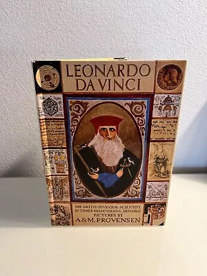 LEONARDO DA VINCI POP-UP-Book By A. & M. Provensen Pub Viking Press 1984 • $40