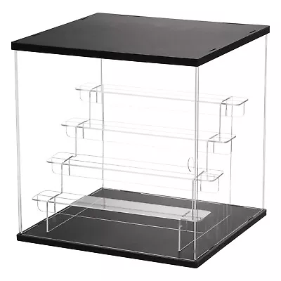 5 Tier Acrylic Display Case With LED Light Transparent Dustproof Showcase Boxes • $44.39