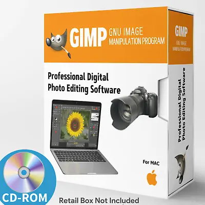 GIMP Photo Editing Software For MAC Graphic Design Image W/ Photo Shop Guide CD • $14.99