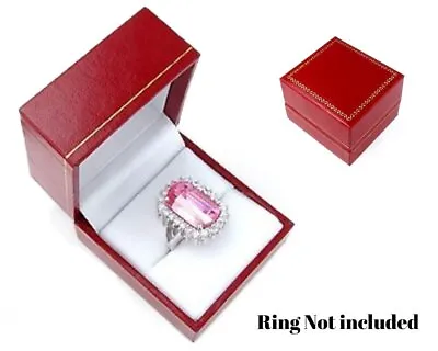 Novel Box Leatherette Red Ring Box Jewelry Gift Box  For Engagement Proposal • $6.99