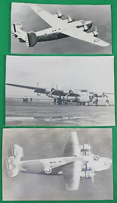 Original Vintage Consolidated B-24 Liberator Lot Of 3 Photos • $19.99