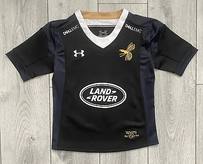 Under Armour Wasps 2017/18 150 Year Anniversary Rugby Shirt - YXS - 5-6 Years • £20