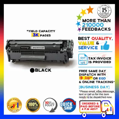 1x NoN-OEM Q2612A (NEW Yield 3000 Pages) For HP LaserJet 1018 1020 1025 3055 • $18